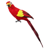 Maxbell 6pcs 45cm Artificial Parrot Bird Realistic Decor Budgie Taxidermy