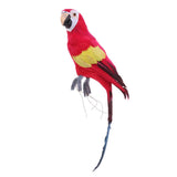 2pcs 45cm Foam Realistic Parrot Birds Figurine Garden Sculpture Home Decor
