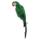 Maxbell 6pcs 45cm Artificial Parrot Bird Realistic Decor Budgie Taxidermy