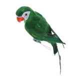 2pcs 45cm Realistic Parrot Birds Figurine Garden Sculpture Home Art Ornament