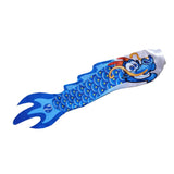 Maxbell 2x Chinese Dragon Flag Windsock Carp Streamer Garden Hanging Decor Red Blue