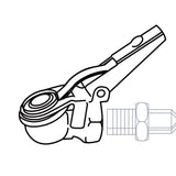 Maxbell 2Pcs 1/4" NPT Ball Foot Air Chuck for Clip, Truck Auto Car Tire Hose Tool