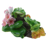 Maxbell Artificial Lotus Leaf Frog Water Floating Ornament Pond Decoration B