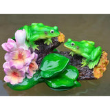 Maxbell Artificial Lotus Leaf Frog Water Floating Ornament Pond Decoration B