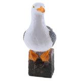 Maxbell 2 x Creative Resin Seagull Statue Lawn Ornament Garden Sculpture Home Decor