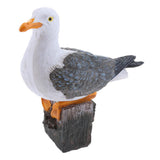 Maxbell 2 x Creative Resin Seagull Statue Lawn Ornament Garden Sculpture Home Decor