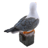 Maxbell 2 x Creative Resin Seagull Statue Lawn Ornament Garden Sculpture Home Decor