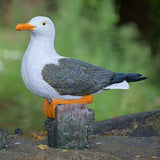 Maxbell 2 x Creative Resin Seagull Statue Lawn Ornament Garden Sculpture Home Decor