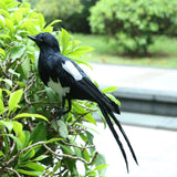 Maxbell Bird Garden Ornament Magpie Patio Decor Outdoor Decoration Artificial Animal