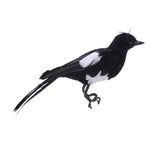 Maxbell Bird Garden Ornament Magpie Patio Decor Outdoor Decoration Artificial Animal