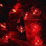 Maxbell 10 Halloween LED Fairy String Light Bats Holiday Decorative Light Red - Aladdin Shoppers