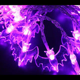 Maxbell 10 Halloween LED Fairy String Light Bats Holiday Decorative Light Purple - Aladdin Shoppers