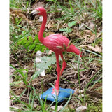 Maxbell 2Pieces Miniature Animals Birds Model Figurine Statue Scupltue Toy Flamingo