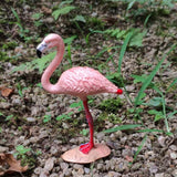 Maxbell 2Pieces Miniature Animals Birds Model Figurine Statue Scupltue Toy Flamingo