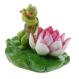 Maxbell Water Floating Turtle Lotus Leaf Ornament Pond Decor 13 Green Turtle Flute