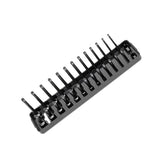 Maxbell Metric Socket Tray Rack Holder Storage Tool Organizer 1/4" 3/8" 1/2" Black