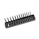 Maxbell Metric Socket Tray Rack Holder Storage Tool Organizer 1/4" 3/8" 1/2" Black