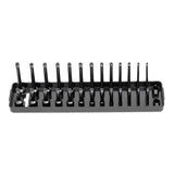 Maxbell Metric Socket Tray Rack Holder Storage Tool Organizer 1/4" 3/8" 1/2" Black