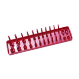 Maxbell Metric Socket Tray Rack Holder Storage Tool Organizer 0.25inch Red - Aladdin Shoppers