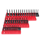 Maxbell Metric Socket Tray Rack Holder Storage Tool Organizer 0.25inch Red - Aladdin Shoppers