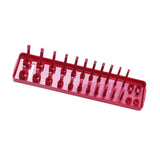 Maxbell Metric Socket Tray Rack Holder Storage Tool Organizer 0.25inch Red - Aladdin Shoppers