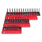 Maxbell Metric Socket Tray Rack Holder Storage Tool Organizer 0.357inch Red - Aladdin Shoppers