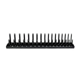 Maxbell Metric Socket Tray Rack Holder Storage Tool Organizer 1/4" 3/8" 1/2" Black