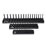 Maxbell Maxbell Metric Socket Tray Rack Holder Storage Tool Organizer 0.5inch Black