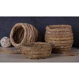Maxbell Woven Natural Straw Bird Nest Cage Birdhouse/Bed House for Parrot Pigeon