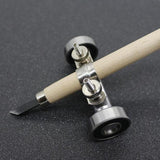 Maxbell Heavy Duty Stainless Steel Honing Guide Wood Chisel Sharpener Fixed Angle Holder Sharpening Plane Iron Graver Tool Supplies - Aladdin Shoppers