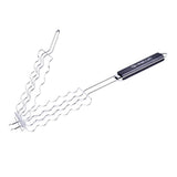 Maxbell Barbecue BBQ Sausage Grilling Basket Rack for 6 Hot Dogs,Stainless Steel