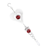 Maxbell Creative Steel 3D Crystal Spiral Wind Spinner Red Heart Shap - Aladdin Shoppers