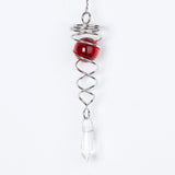 Maxbell Creative Steel 3D Crystal Spiral Wind Spinner Red Heart Shap - Aladdin Shoppers