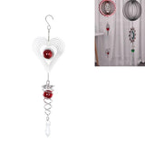 Maxbell Creative Steel 3D Crystal Spiral Wind Spinner Red Heart Shap - Aladdin Shoppers