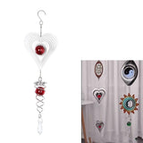 Maxbell Creative Steel 3D Crystal Spiral Wind Spinner Red Heart Shap - Aladdin Shoppers
