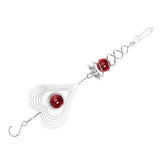 Maxbell Creative Steel 3D Crystal Spiral Wind Spinner Red Heart Shap - Aladdin Shoppers