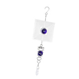 Maxbell STAINLESS STEEL SPIRAL TAIL-DECORATIVE WIND W/HOOK HOME DECOR PURPLE - Aladdin Shoppers