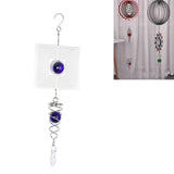 Maxbell STAINLESS STEEL SPIRAL TAIL-DECORATIVE WIND W/HOOK HOME DECOR PURPLE - Aladdin Shoppers