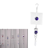 Maxbell STAINLESS STEEL SPIRAL TAIL-DECORATIVE WIND W/HOOK HOME DECOR PURPLE - Aladdin Shoppers