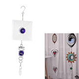 Maxbell STAINLESS STEEL SPIRAL TAIL-DECORATIVE WIND W/HOOK HOME DECOR PURPLE - Aladdin Shoppers