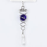 Maxbell STAINLESS STEEL SPIRAL TAIL-DECORATIVE WIND W/HOOK HOME DECOR PURPLE - Aladdin Shoppers