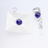 Maxbell STAINLESS STEEL SPIRAL TAIL-DECORATIVE WIND W/HOOK HOME DECOR PURPLE - Aladdin Shoppers