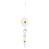 Maxbell Creative Stainless Steel Crystal Spiral Wind Spinner Yellow - Aladdin Shoppers