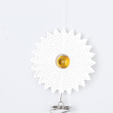 Maxbell Creative Stainless Steel Crystal Spiral Wind Spinner Yellow - Aladdin Shoppers