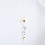 Maxbell Creative Stainless Steel Crystal Spiral Wind Spinner Yellow - Aladdin Shoppers