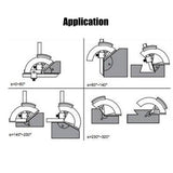 Maxbell Universal Bevel Protractor Dial Angle Measuring Finder Portable Hand Tools 0-320 Degree - Aladdin Shoppers