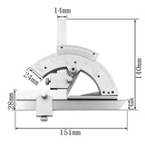 Maxbell Universal Bevel Protractor Dial Angle Measuring Finder Portable Hand Tools 0-320 Degree - Aladdin Shoppers