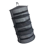 Maxbell Collapsible Herb Drying Net Dryer Mesh Rack with Zipper 4-Layer Black - Aladdin Shoppers