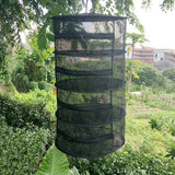 Maxbell Collapsible Herb Drying Net Dryer Mesh Rack with Zipper 4-Layer Black - Aladdin Shoppers