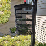 Maxbell Collapsible Herb Drying Net Dryer Mesh Rack with Zipper 4-Layer Black - Aladdin Shoppers